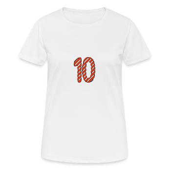 JAHRESTAG. ALLES GUTE ZUM GEBURTSTAG. ALLES GUTE ZUM GEBURTSTAG. - Frauen T-Shirt atmungsaktiv - Weiß - Vorne - AI Model Female 172 dark (172cm)