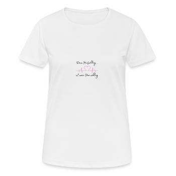 Ton coup de sabot, c’est mon cœur - T-shirt respirant Femme - blanc - Devant - AI Model Female 172 dark (172cm)