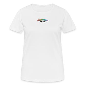 GENERATION KAIZEN SCHWARZ - Frauen T-Shirt atmungsaktiv - Weiß - Vorne - AI Model Female 172 dark (172cm)