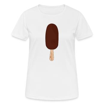 MAGNUM ice cream tshirt - Women's Breathable T-Shirt - white - Front - AI Model Female 172 dark (172cm)