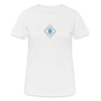 Eye - Women's Breathable T-Shirt - white - Front - AI Model Female 172 dark (172cm)