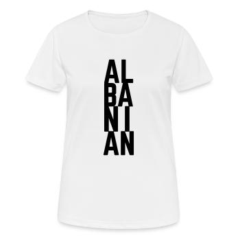 Albanien - Frauen T-Shirt atmungsaktiv - Weiß - Vorne - AI Model Female 172 dark (172cm)