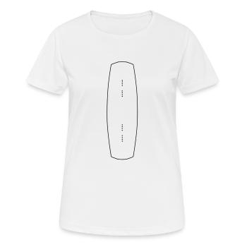 J'aime mon wakeboard, wakeboarder, wakeboard, - T-shirt respirant Femme - blanc - Devant - AI Model Female 172 dark (172cm)