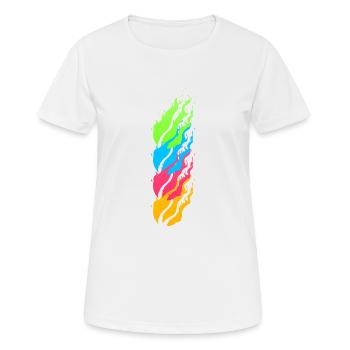 Fire neon - Women's Breathable T-Shirt - white - Front - AI Model Female 172 dark (172cm)