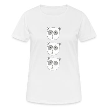 Koala Bear Triple - T-shirt respirant Femme - blanc - Devant - AI Model Female 172 dark (172cm)