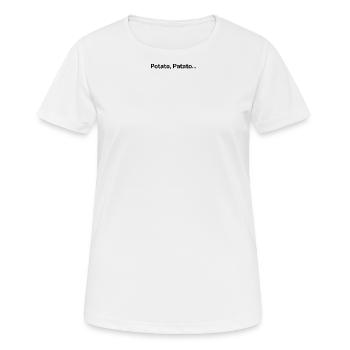 Design Potato, Patato...| Humour Référence Friends - T-shirt respirant Femme - blanc - Devant - AI Model Female 172 dark (172cm)