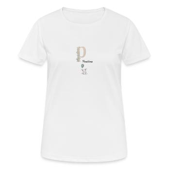 Name Paulina - Frauen T-Shirt atmungsaktiv - Weiß - Vorne - AI Model Female 172 dark (172cm)