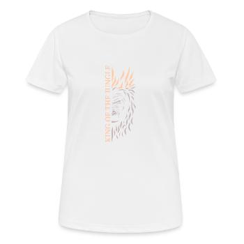 King of the jungle - Women's Breathable T-Shirt - white - Front - AI Model Female 172 dark (172cm)