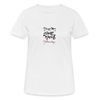 Best mom - Women's Breathable T-Shirt - white - Front - AI Model Female 172 dark (172cm)