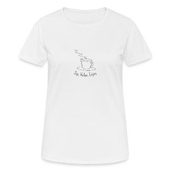 A Moment of Relaxation: Savor and relax - Women's Breathable T-Shirt - white - Front - AI Model Female 172 dark (172cm)