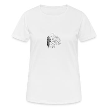 Mutter Kind Liebe - Frauen T-Shirt atmungsaktiv - Weiß - Vorne - AI Model Female 172 dark (172cm)
