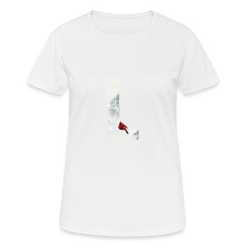 L– decorative character – winter - Women's Breathable T-Shirt - white - Front - AI Model Female 172 dark (172cm)