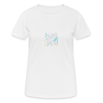 Neon - Frauen T-Shirt atmungsaktiv - Weiß - Vorne - AI Model Female 172 dark (172cm)
