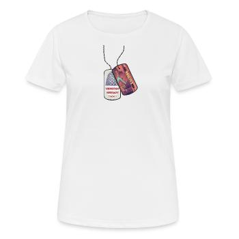 ARIZONA Grand Canyon Dog Tag USA - Women's Breathable T-Shirt - white - Front - AI Model Female 172 dark (172cm)