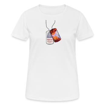 Dog tag ARIZONA Grand Canyon USA - Women's Breathable T-Shirt - white - Front - AI Model Female 172 dark (172cm)