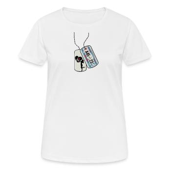 Erkennungsmarke NEW YORK I LOVE NY US BIG APPLE - Frauen T-Shirt atmungsaktiv - Weiß - Vorne - AI Model Female 172 dark (172cm)
