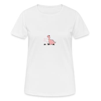Buchstabe S - Frauen T-Shirt atmungsaktiv - Weiß - Vorne - AI Model Female 172 dark (172cm)