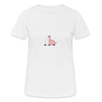Lettre D - T-shirt respirant Femme - blanc - Devant - AI Model Female 172 dark (172cm)