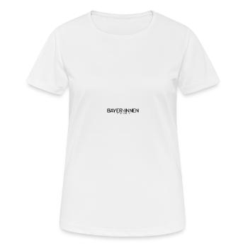 BAYERN SÖDER SPRACHE GENDERN - Frauen T-Shirt atmungsaktiv - Weiß - Vorne - AI Model Female 172 dark (172cm)