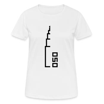Groningen Martini 050 - Frauen T-Shirt atmungsaktiv - Weiß - Vorne - AI Model Female 172 dark (172cm)