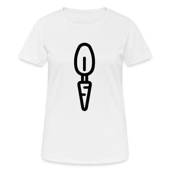 Carotte - T-shirt respirant Femme - blanc - Devant - AI Model Female 172 dark (172cm)