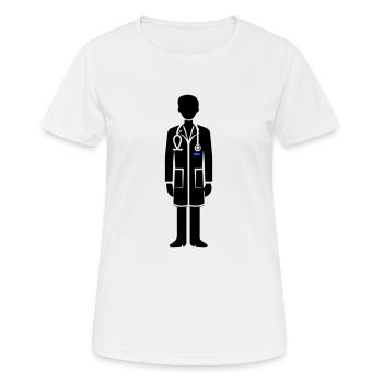 Doktor Symbol - Frauen T-Shirt atmungsaktiv - Weiß - Vorne - AI Model Female 172 dark (172cm)