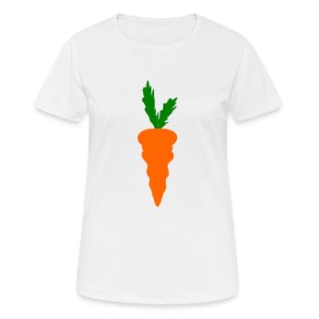 carotte - T-shirt respirant Femme - blanc - Devant - AI Model Female 172 dark (172cm)