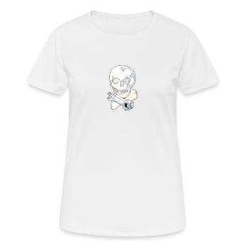 Sir Stemalot - Frauen T-Shirt atmungsaktiv - Weiß - Vorne - AI Model Female 172 dark (172cm)