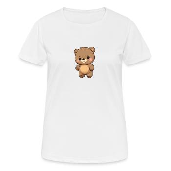 Totally cute bear - Women's Breathable T-Shirt - white - Front - AI Model Female 172 dark (172cm)