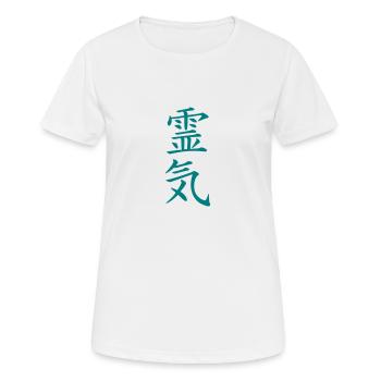 REIKI Symbol - Frauen T-Shirt atmungsaktiv - Weiß - Vorne - AI Model Female 172 dark (172cm)
