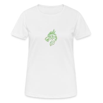 Géo vert dragon - T-shirt respirant Femme - blanc - Devant - AI Model Female 172 dark (172cm)