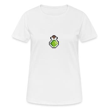 Trank gruen Pixel - Frauen T-Shirt atmungsaktiv - Weiß - Vorne - AI Model Female 172 dark (172cm)