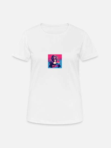 Femme des années 80 - T-shirt respirant Femme - blanc
