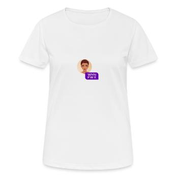 WMN PWR - Visage Féminin - 03 - T-shirt respirant Femme - blanc - Devant - AI Model Female 172 dark (172cm)