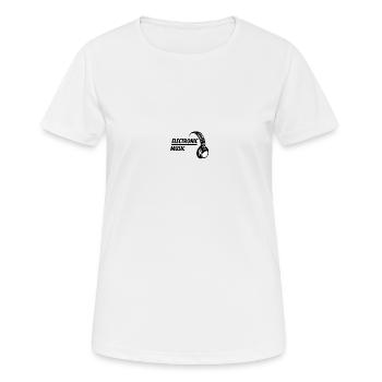 Electronic Music - Women's Breathable T-Shirt - white - Front - AI Model Female 172 dark (172cm)