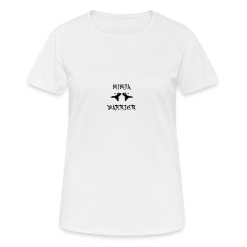 Ninja Warrior - Frauen T-Shirt atmungsaktiv - Weiß - Vorne - AI Model Female 172 dark (172cm)