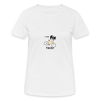 Réparation de vélos réparation vélo vélo réparation roue - T-shirt respirant Femme - blanc - Devant - AI Model Female 172 dark (172cm)
