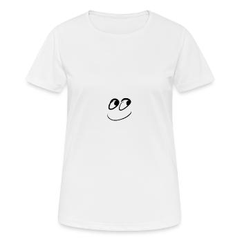Smile ! - T-shirt respirant Femme - blanc - Devant - AI Model Female 172 dark (172cm)