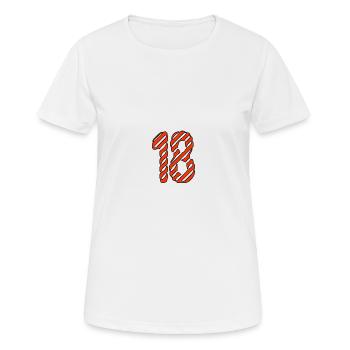 ANNIVERSARY. HAPPY BIRTHDAY. HAPPY BIRTHDAY. - Women's Breathable T-Shirt - white - Front - AI Model Female 172 dark (172cm)