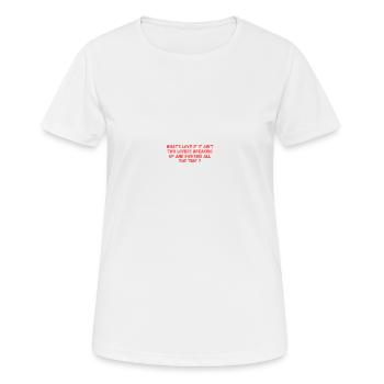 Was ist Liebe? - Frauen T-Shirt atmungsaktiv - Weiß - Vorne - AI Model Female 172 dark (172cm)