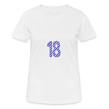 ANNIVERSARY. HAPPY BIRTHDAY. HAPPY BIRTHDAY. - Women's Breathable T-Shirt - white - Front - AI Model Female 172 dark (172cm)