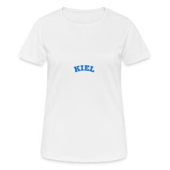 Quille - T-shirt respirant Femme - blanc - Devant - AI Model Female 172 dark (172cm)