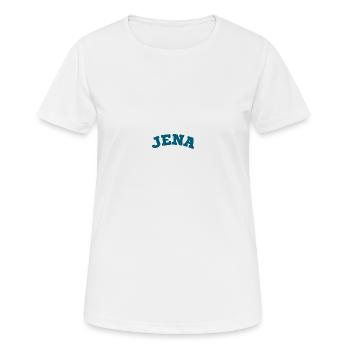Jena - Frauen T-Shirt atmungsaktiv - Weiß - Vorne - AI Model Female 172 dark (172cm)