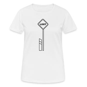 Lost Shield - Women's Breathable T-Shirt - white - Front - AI Model Female 172 dark (172cm)