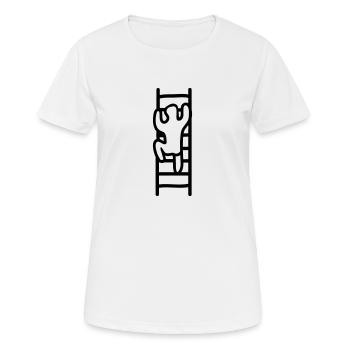 Ladder to success - Line - Women's Breathable T-Shirt - white - Front - AI Model Female 172 dark (172cm)