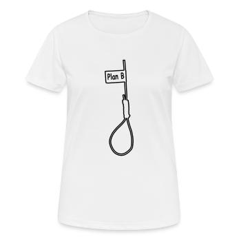 plan B - T-shirt respirant Femme - blanc - Devant - AI Model Female 172 dark (172cm)