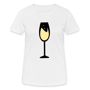 Vin, fête, célébration - T-shirt respirant Femme - blanc - Devant - AI Model Female 172 dark (172cm)