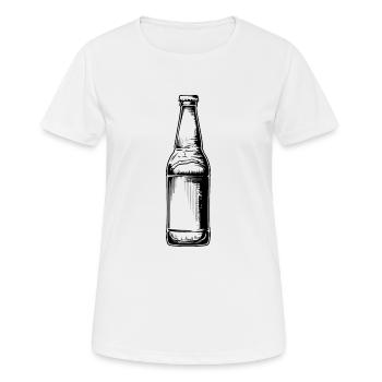 Bouteille de bière - T-shirt respirant Femme - blanc - Devant - AI Model Female 172 dark (172cm)