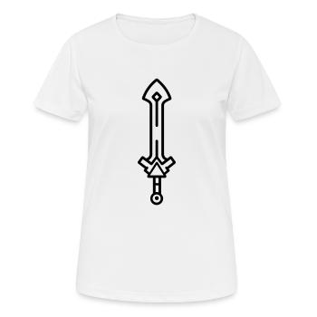 sword - Women's Breathable T-Shirt - white - Front - AI Model Female 172 dark (172cm)