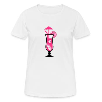 Cocktail - T-shirt respirant Femme - blanc - Devant - AI Model Female 172 dark (172cm)